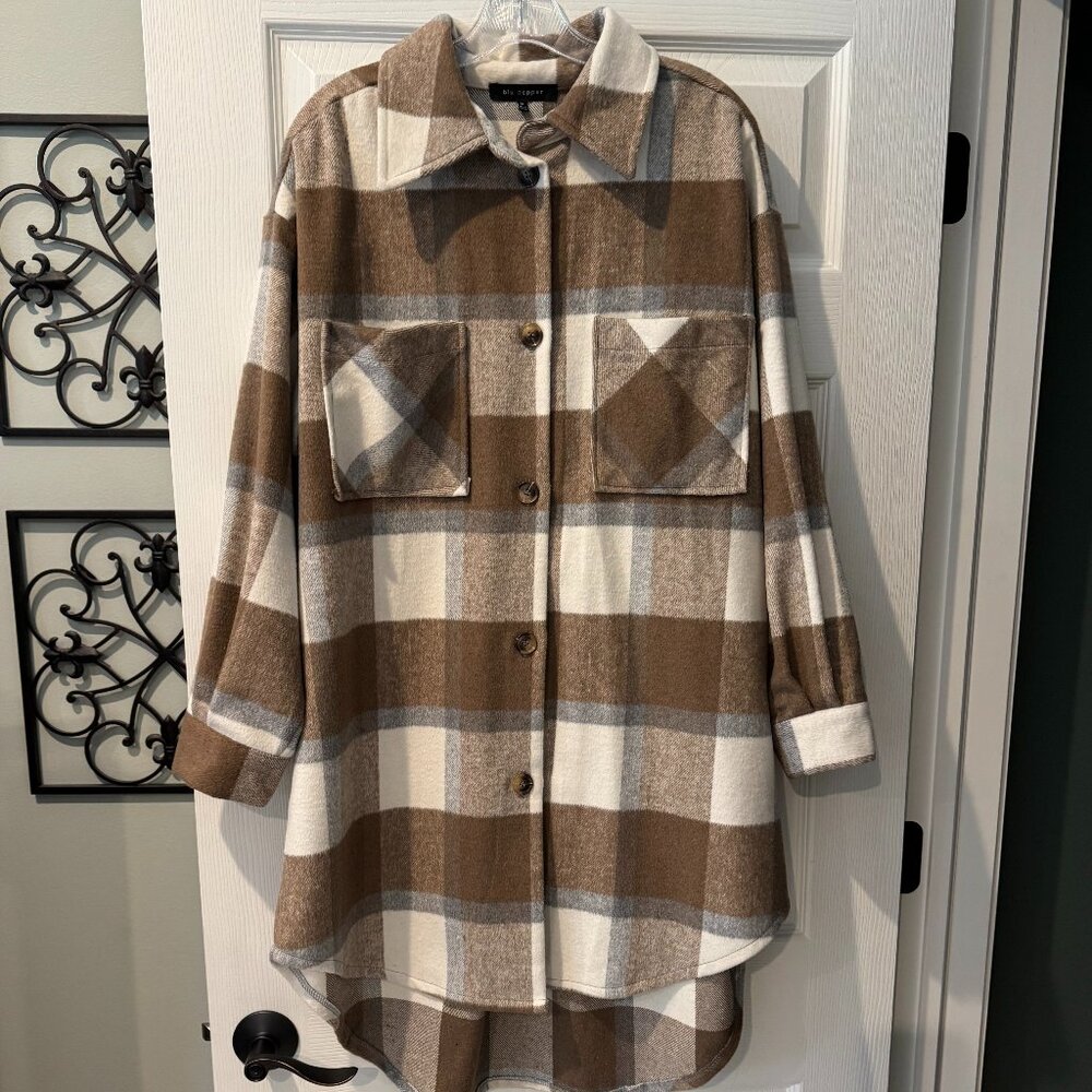 Blu Pepper Long Shirt Jacket